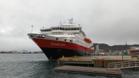 Hurtigruten - MS Richard With hat am wichtigen Versorgungshafen Bodø festgemacht