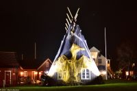 Stilisiertes Fischerhaus - Svolvær, Lofoten 