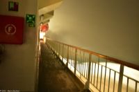 Kurze Zeit später - raue Arktis - Windstärke 8 bis 9 - kräftiges Schneetreiben - es sind eher horizontal fliegende Eisbrocken