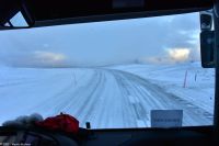 Vereiste Straßen und drohender Wettersturz verhindern den Zugang zum Nordkapp