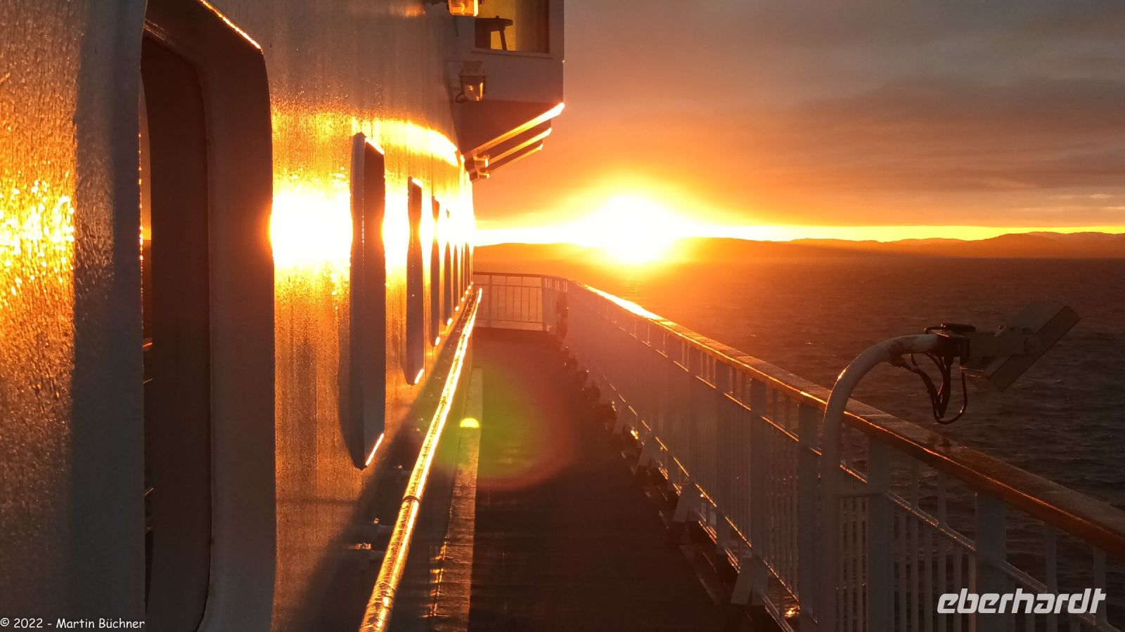 Sonnenuntergang in der Arktis