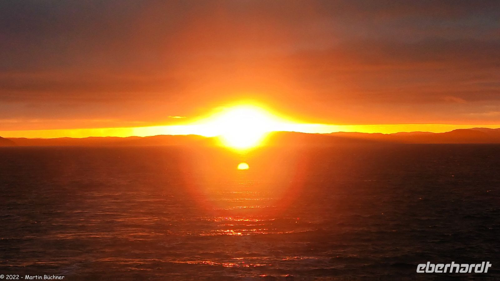 Sonnenuntergang in der Arktis