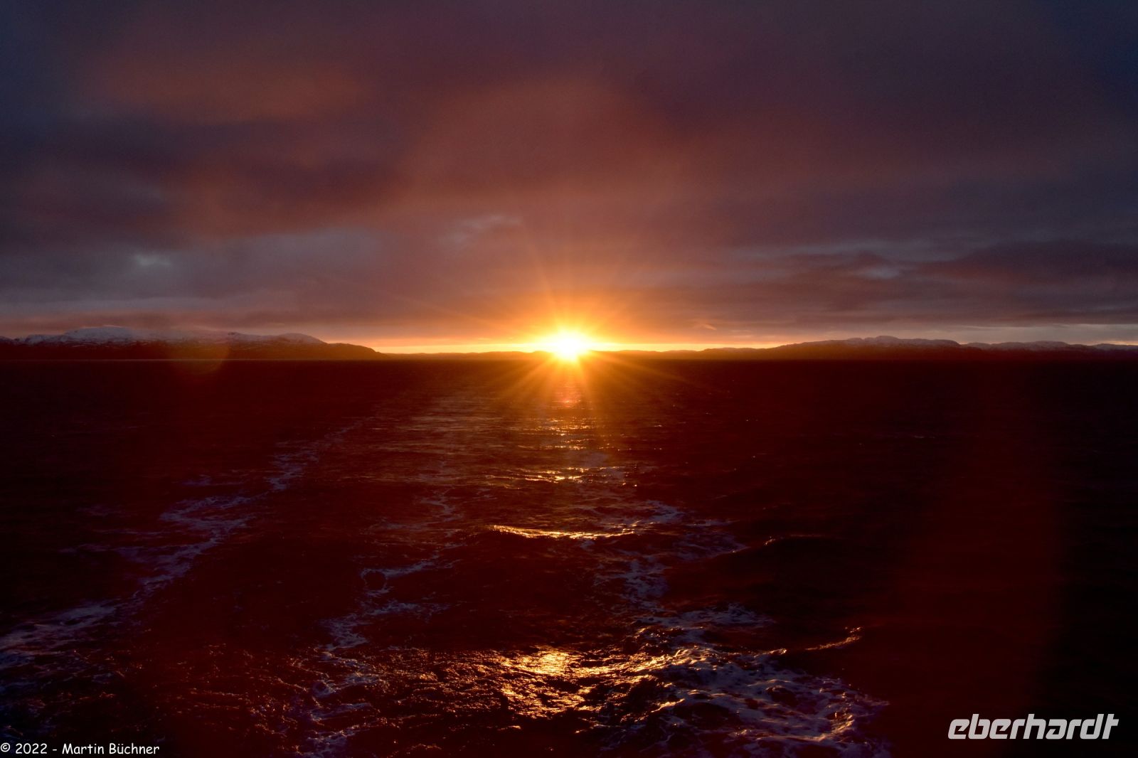 Sonnenuntergang in der Arktis