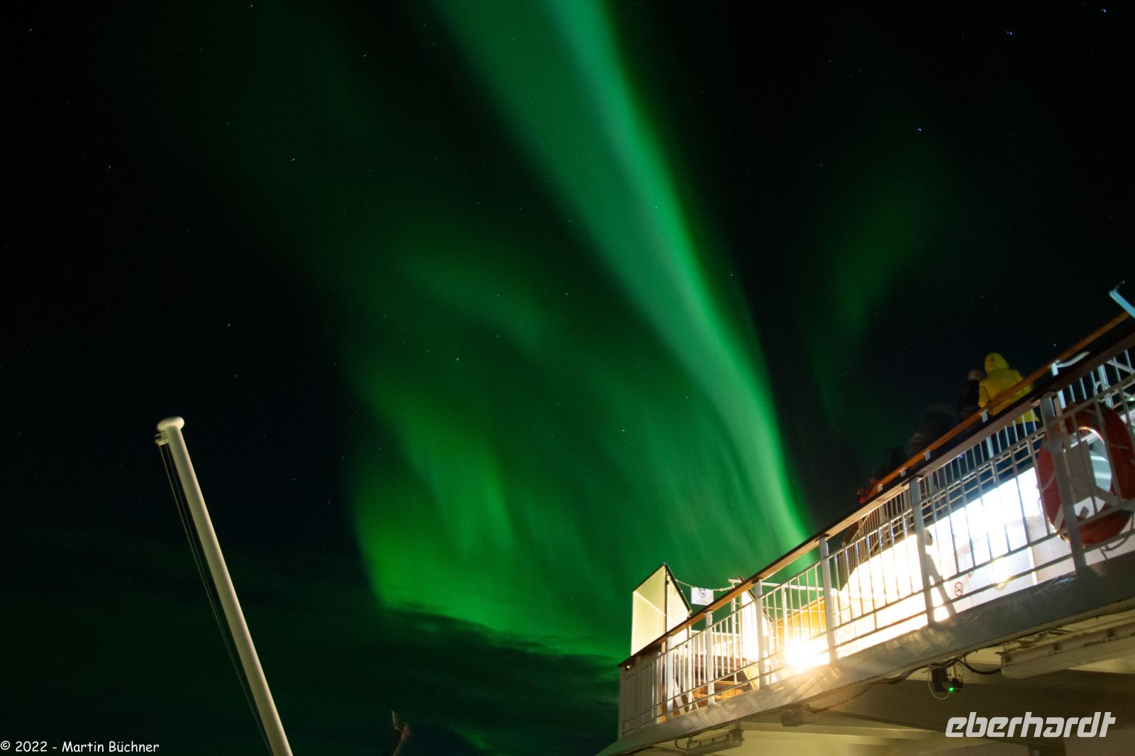 Polarlicht in Vardø - ich  wußte es schon immer - sie entweichen den Jacuzzis der Hurtigrutenschiffe 