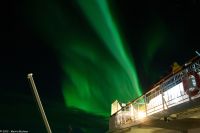 Polarlicht in Vardø - ich  wußte es schon immer - sie entweichen den Jacuzzis der Hurtigrutenschiffe 