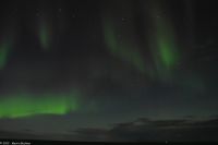 Polarlicht über der offenen Seestrecke Folda