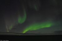 Polarlicht über der offenen Seestrecke Folda