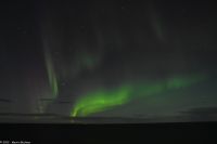 Polarlicht über der offenen Seestrecke Folda