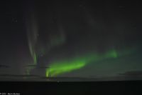 Polarlicht über der offenen Seestrecke Folda