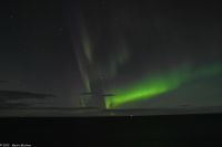 Polarlicht über der offenen Seestrecke Folda