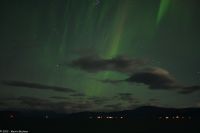 Polarlicht über der offenen Seestrecke Folda