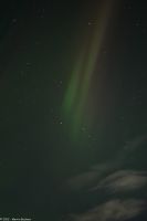 Polarlicht über der offenen Seestrecke Folda