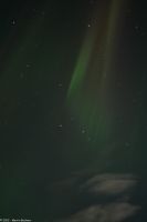 Polarlicht über der offenen Seestrecke Folda