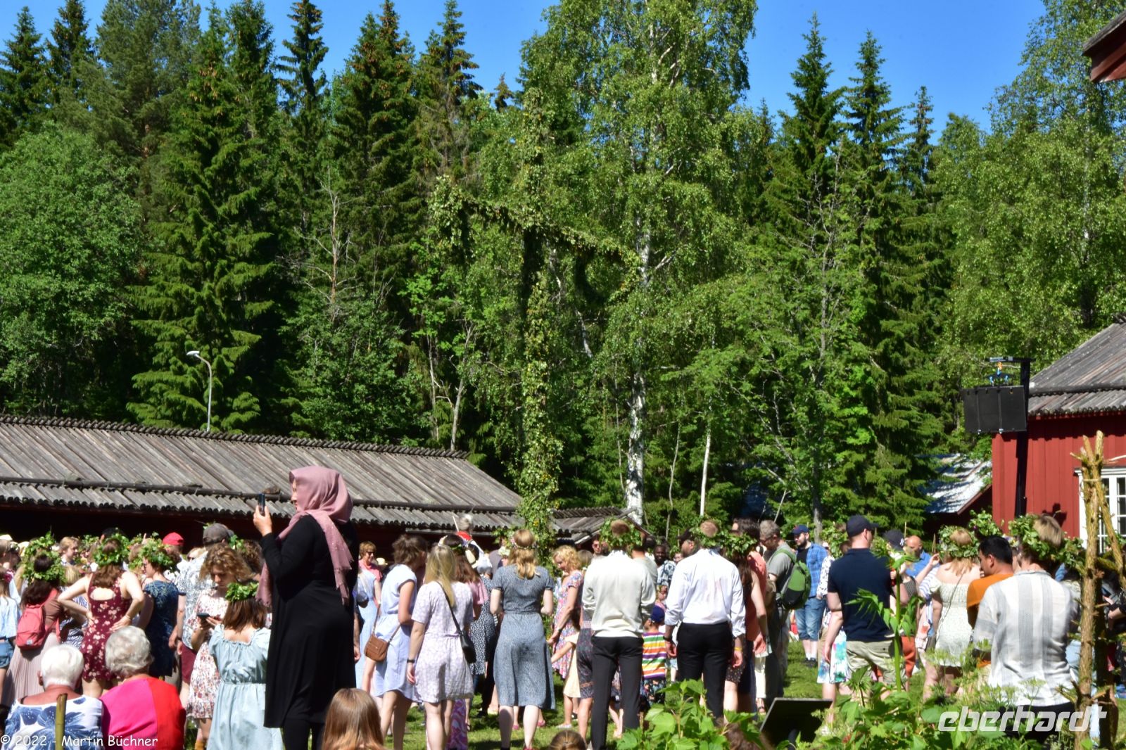 Midsommar - Mittsommerfest im Freilichtmuseum Umeå