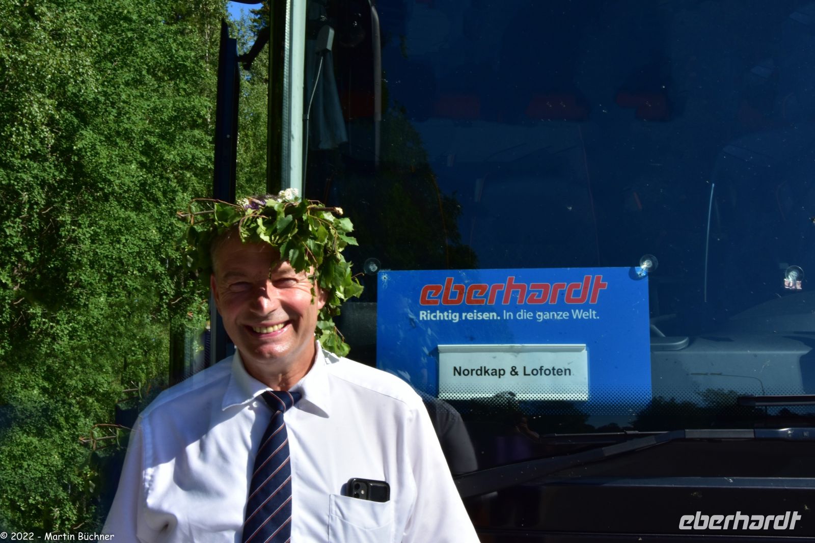 Unser Chauffeur und Mittsommer-Fan Jörg