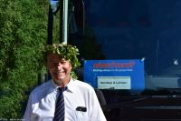 Unser Chauffeur und Mittsommer-Fan Jörg