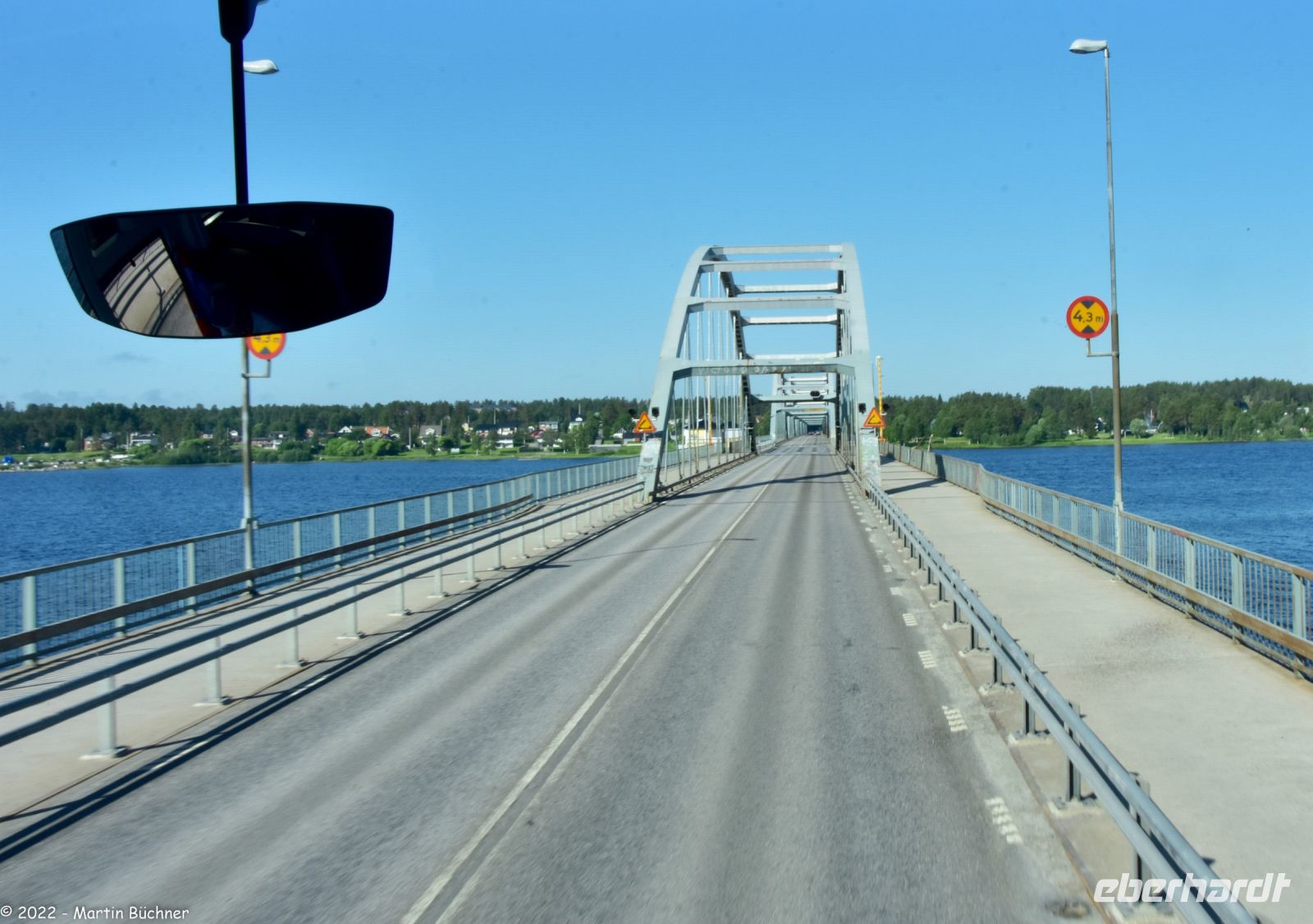 Der Luleälven kurz vor der Mündung in Luleå (lies: Lüü-le-oo)