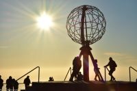 Mitternachtssonne am Nordkapp