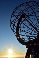 Mitternachtssonne am Nordkapp