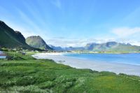 Flakstadøya - Sandstrand von Ramberg