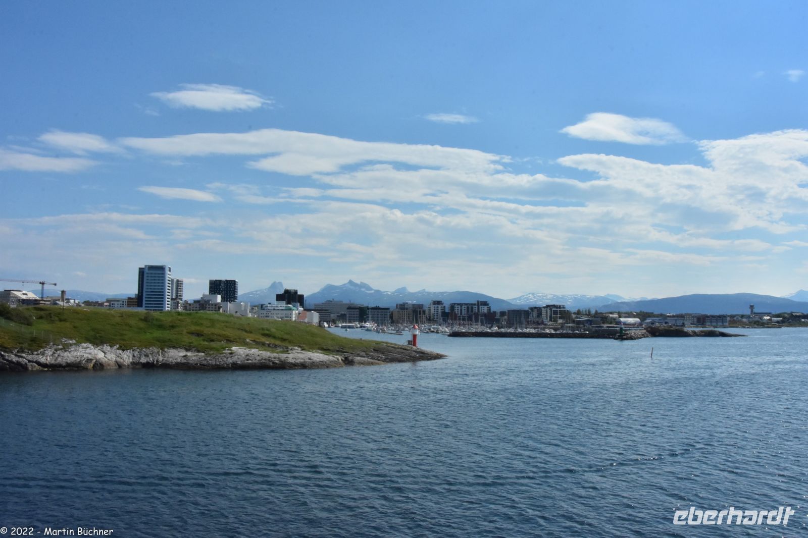Ankunft in Bodø - Hauptort der Nordland fylke