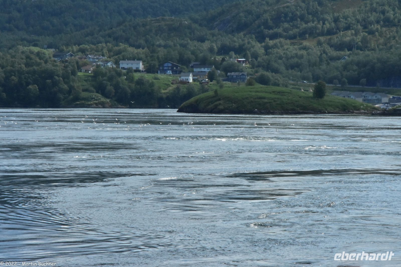 Saltstraumen - der stärkste Gezeitenstrom der Welt - was hier fließt ändert alle 6 Stunden die Fließrichtung