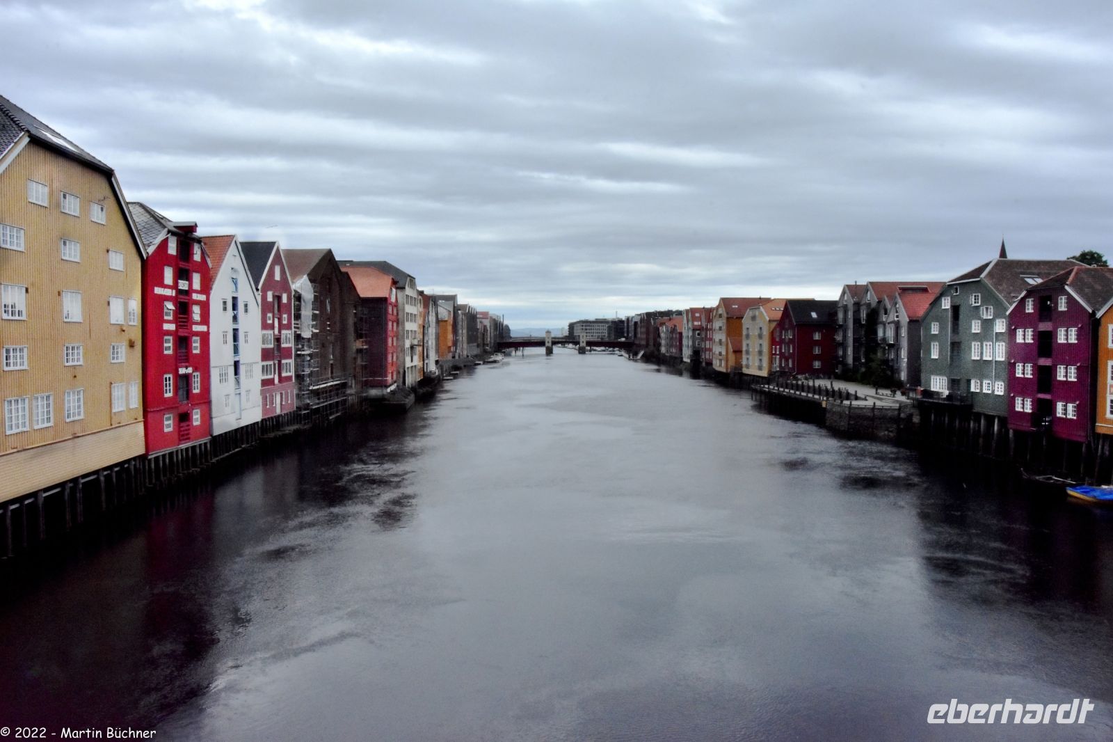 Fluss Nidelven in Trondheim