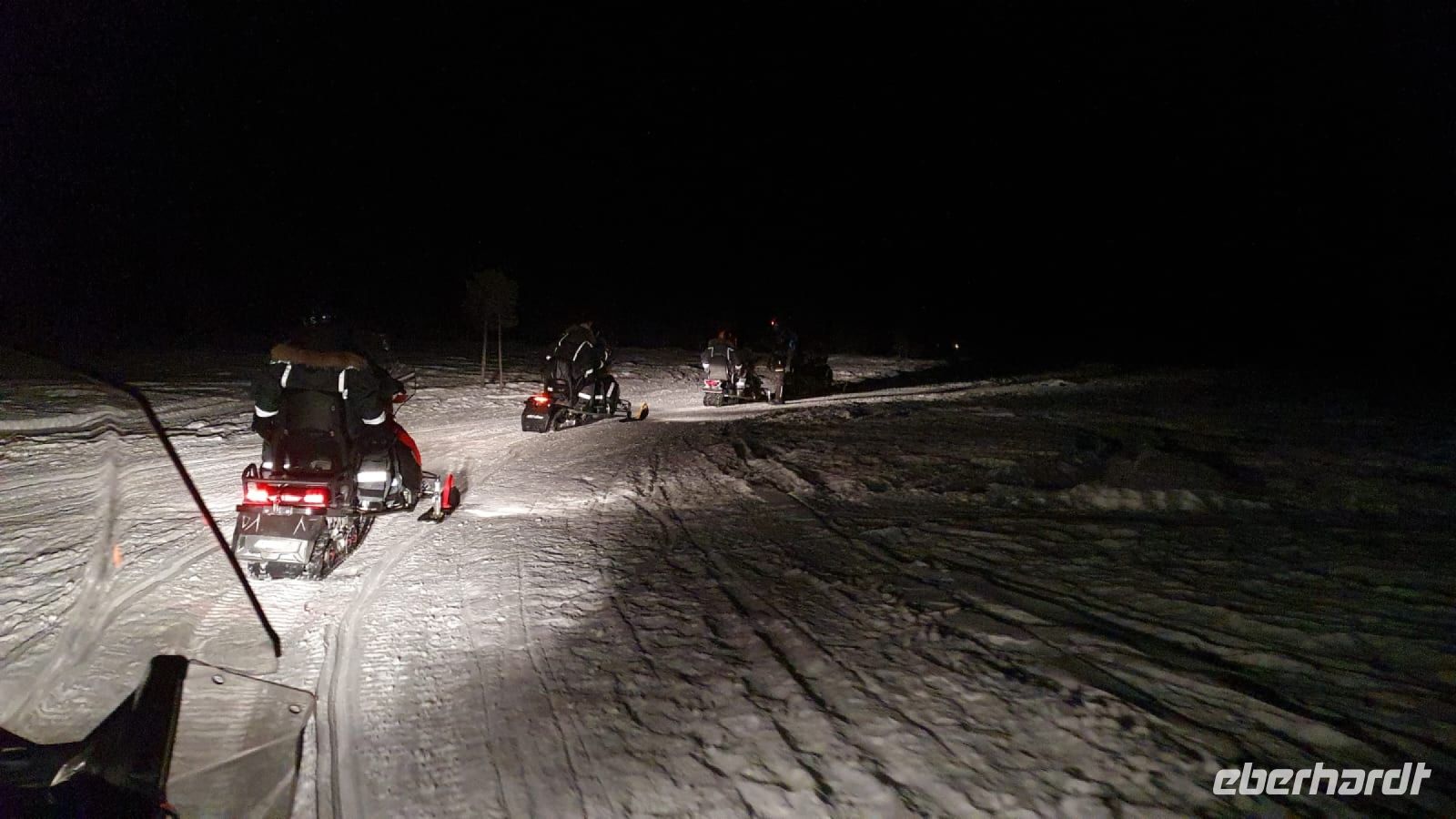 Schneemobil Fahrt