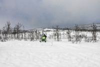 Schneemobilfahrt in den Lyngen-Alpen