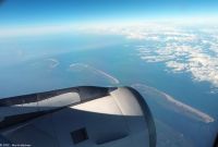 Flug mit Lufthansa nach Bergen - Über den Ostfriesischen Inseln - Nordsee