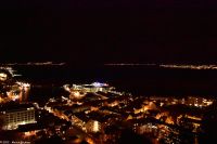 Ålesund - Nachtansicht vom Hausberg Aksla - Hurtigruten M/S Trollfjord