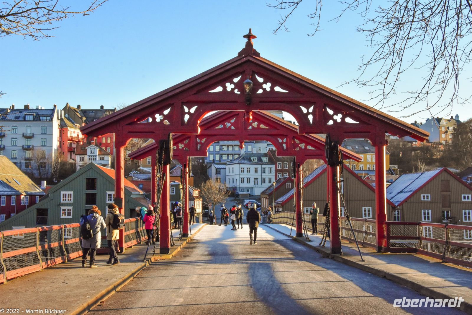 Trondheim - Gamle Bybron - die alte Stadtbrücke über den Fluss Nid (Nidelven)