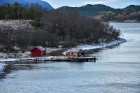 Hurtigruten - M/S Trollfjord - unterwegs entlang der Märchenküste Helgeland in der Provinz Nordland