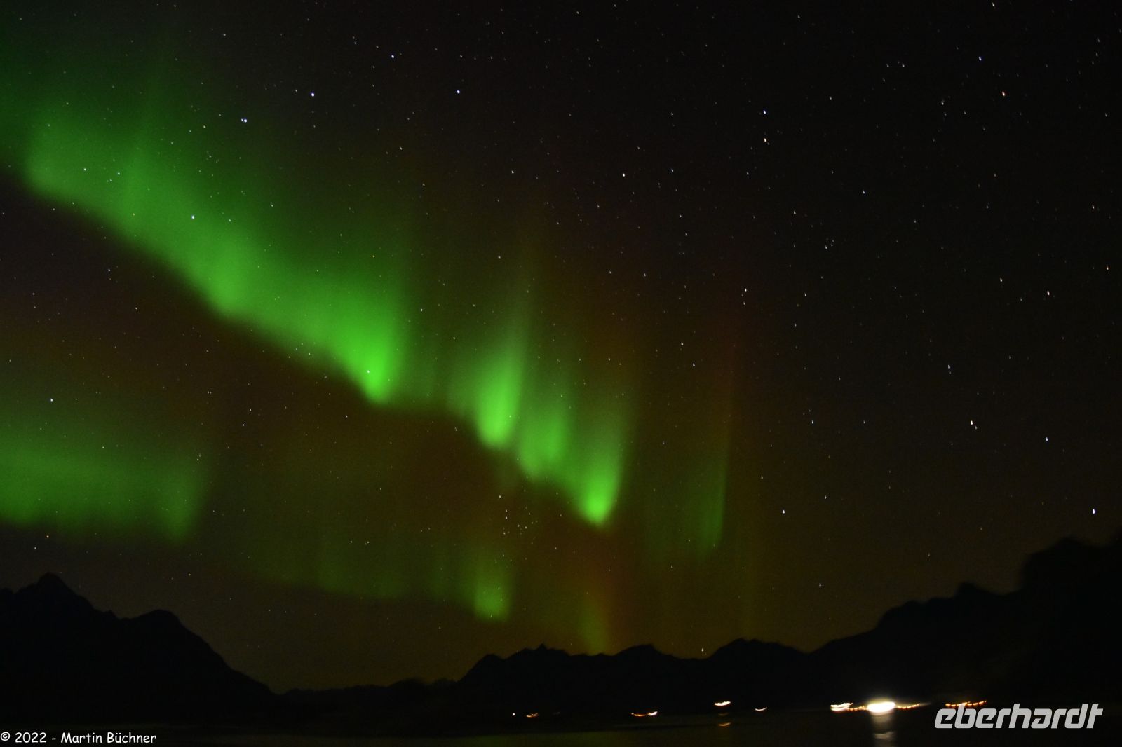 Hurtigruten - M/S Trollfjord - Polarlicht im Raftsund (Lofoten)