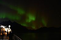 Hurtigruten - M/S Trollfjord - Polarlicht im Raftsund (Lofoten)