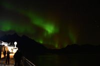 Hurtigruten - M/S Trollfjord - Polarlicht im Raftsund (Lofoten)