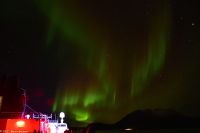 Hurtigruten - M/S Trollfjord auf dem Weg von Tromsø nach Skjervøy - Polarlicht - Nordlicht - Aurora Borealis