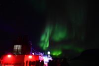 Hurtigruten - M/S Trollfjord auf dem Weg von Tromsø nach Skjervøy - Polarlicht - Nordlicht - Aurora Borealis