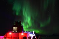 Hurtigruten - M/S Trollfjord auf dem Weg von Tromsø nach Skjervøy - Polarlicht - Nordlicht - Aurora Borealis