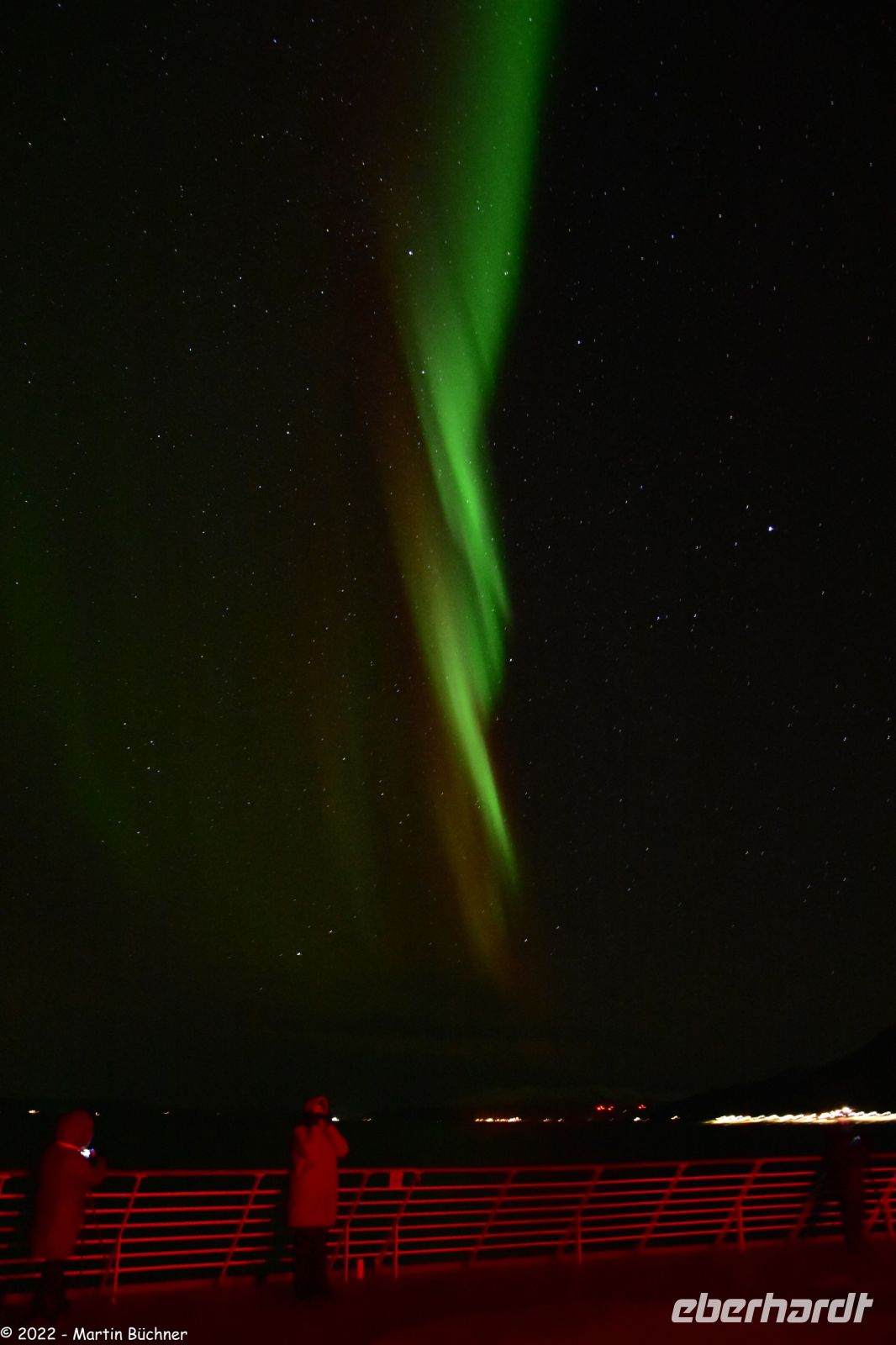 Hurtigruten - M/S Trollfjord auf dem Weg von Tromsø nach Skjervøy - Polarlicht - Nordlicht - Aurora Borealis