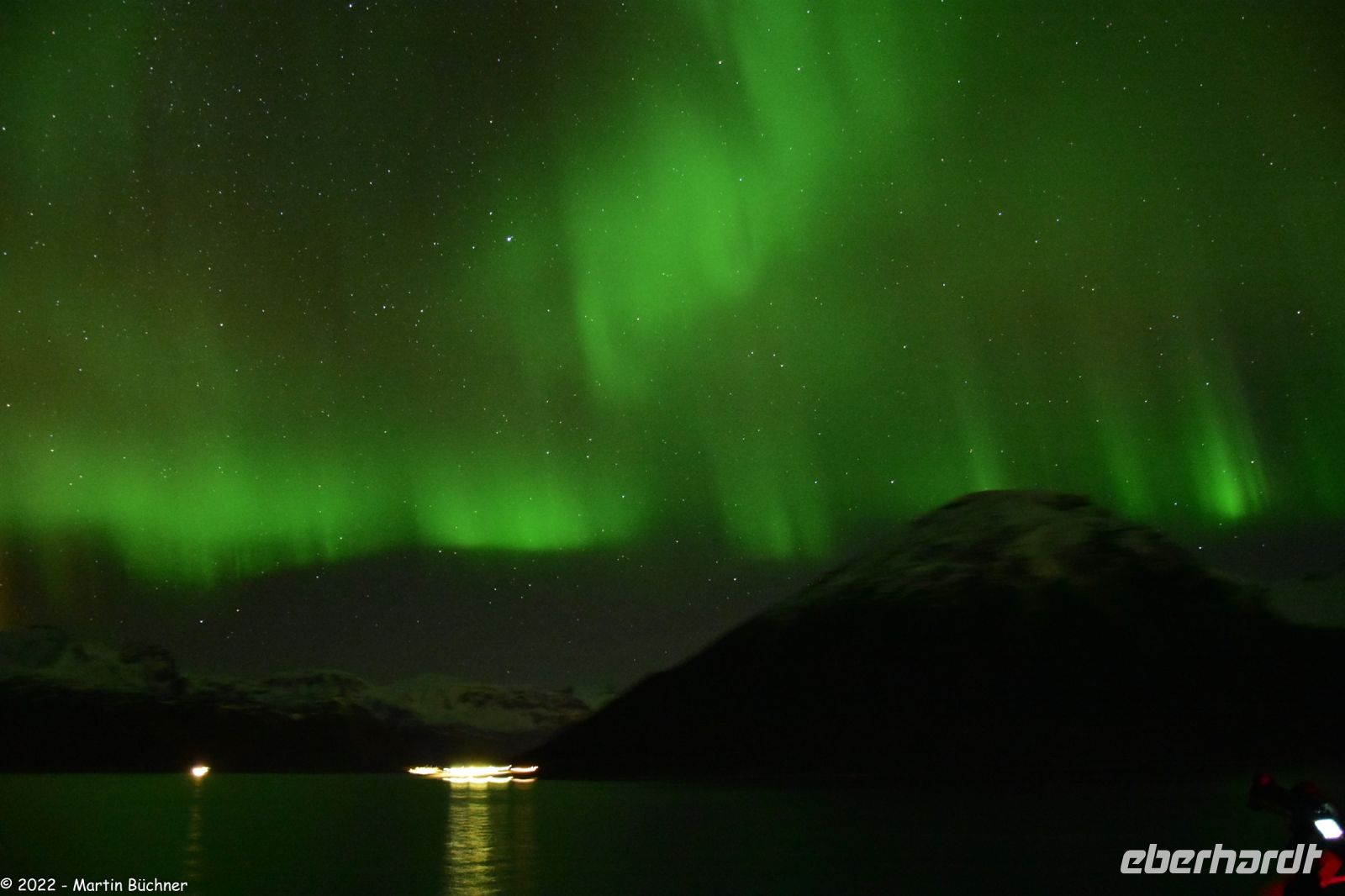Hurtigruten - M/S Trollfjord auf dem Weg von Tromsø nach Skjervøy - Polarlicht - Nordlicht - Aurora Borealis