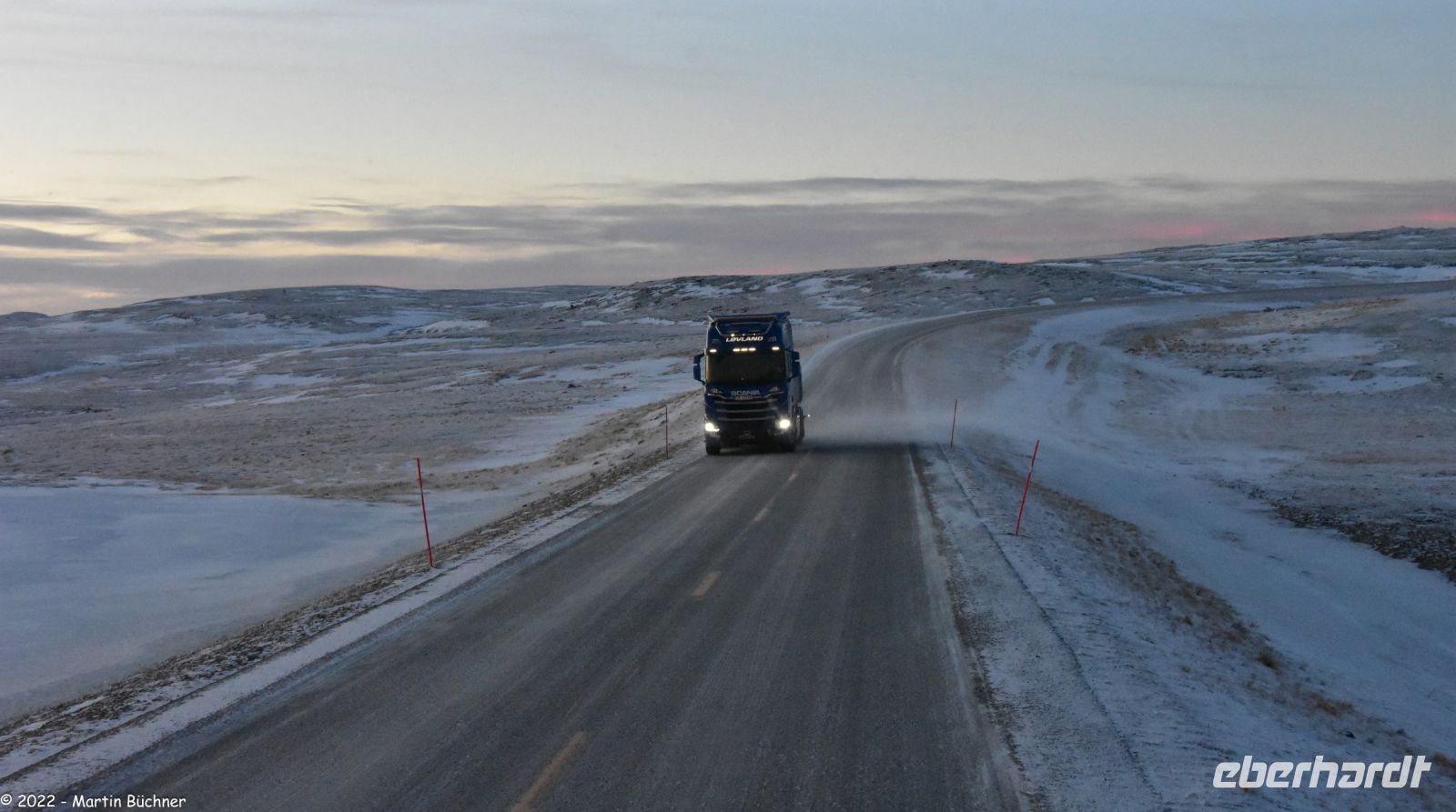 Polarnacht auf der Insel Margerøya (Nordkapp-Insel) - Fahrt zum Nordkapp