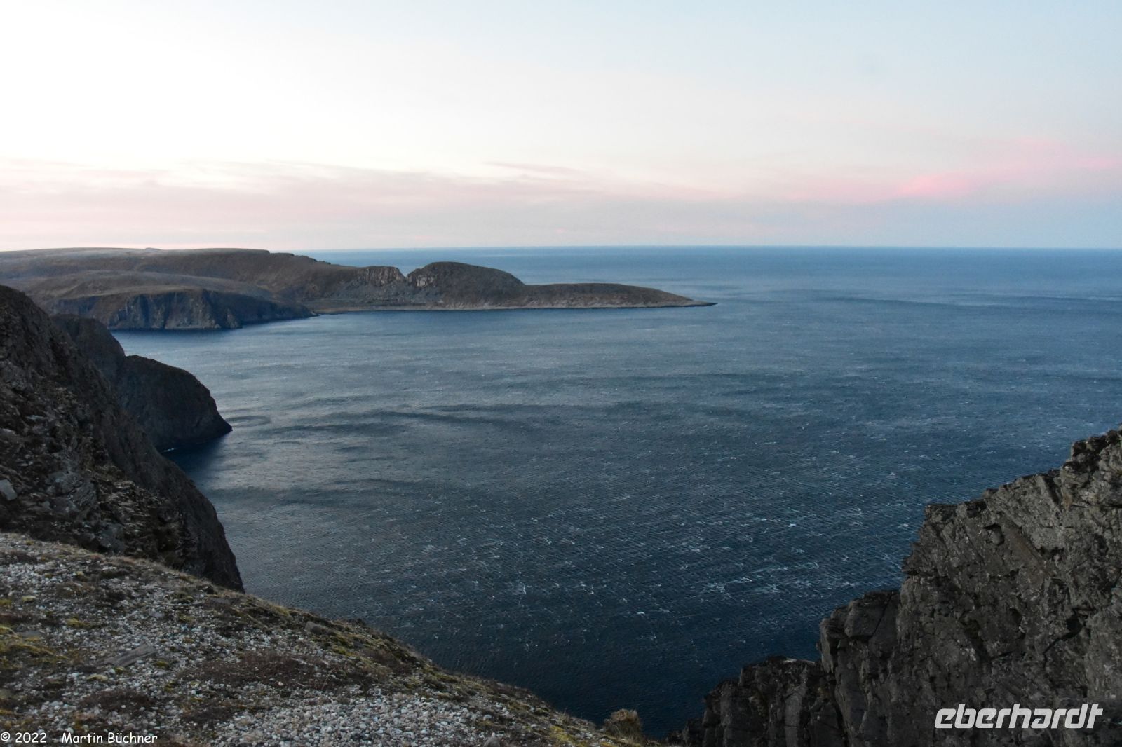 Polarnacht am Nordkapp - Stürmische See