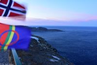Polarnacht am Nordkapp - Stürmische See