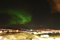 Hurtigruten - M/S Trollfjord - Polarlicht über Båtsfjord (Barentssee)