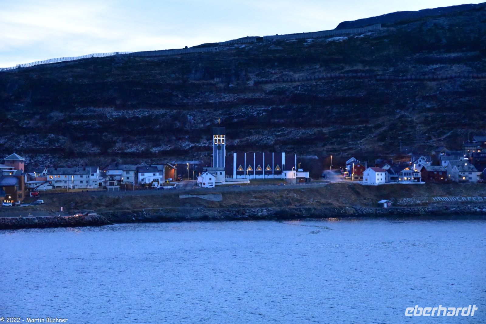 Polarnacht in Hammerfest - Die Kirche