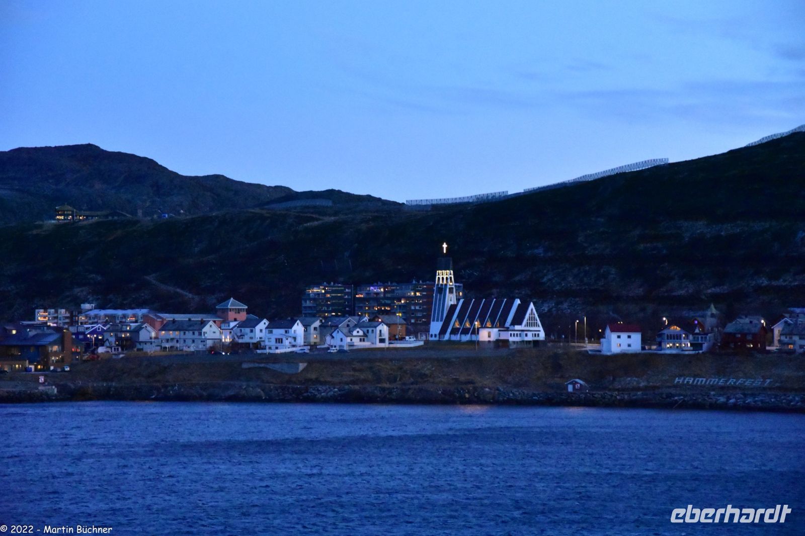 Polarnacht in Hammerfest - Die Kirche