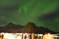 Polarlicht über Svolvær, Lofoten