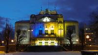 Bergen - Nationaltheater in den Farben der Zeit