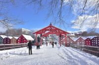 Trondheim - Gamle Bybron - Die alte Stadtbrücke über den Fluss Nid - verbindet Altstadt mit Bakklandet